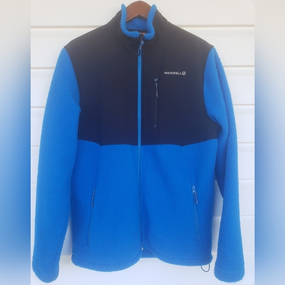 Merrell Coastal Blue Fleece Wind Jacket!!! - Picture 2 of 16
